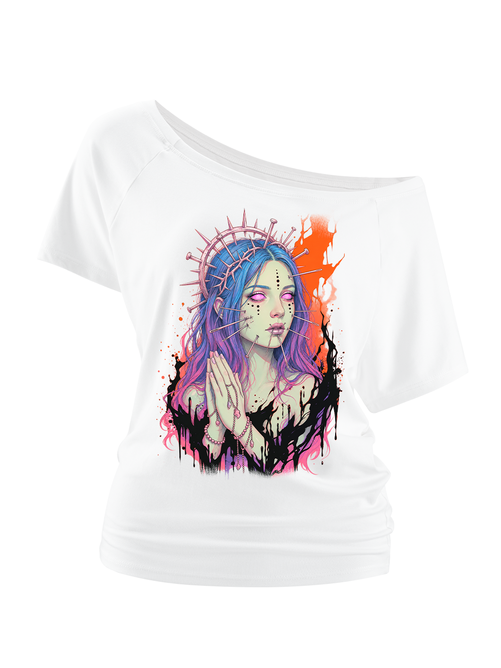 THORN MADONNA OFF SHOULDER TSHIRT