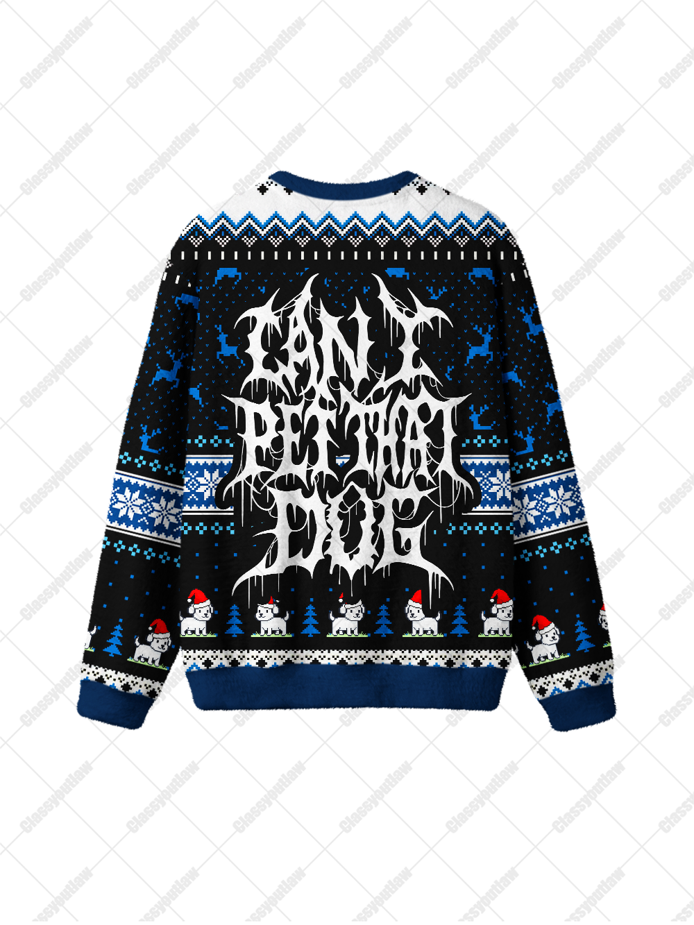 CAN I PET THAT DOG UGLY CHRISTMAS SWEATSHIRT