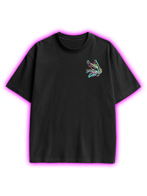 Clown Double Sided Print Washed TShirt