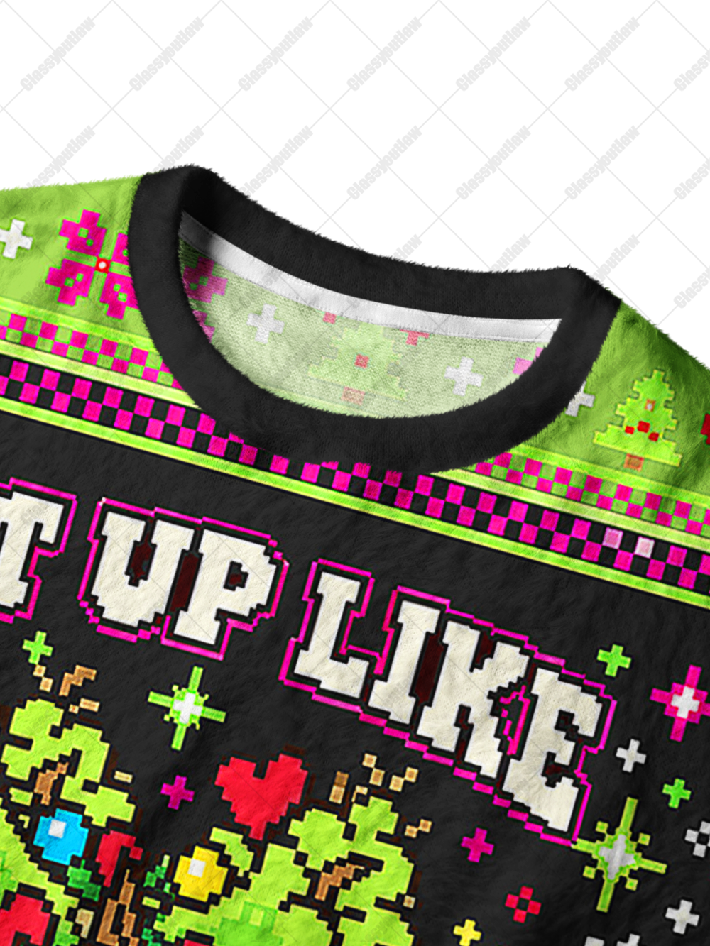LIT CHRISTMAS VIBES UGLY CHRISTMAS SWEATSHIRT