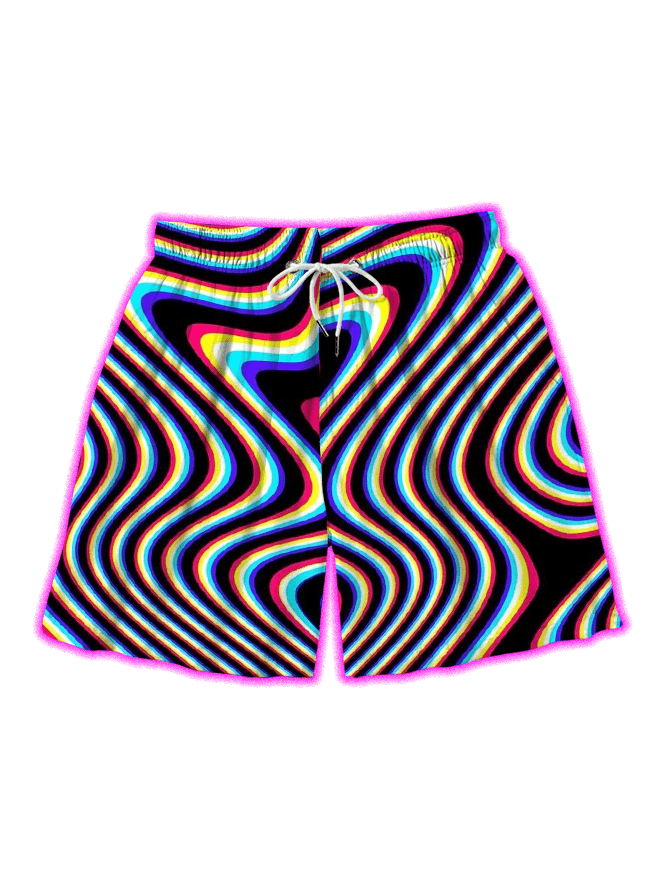 Optical Vortex All Over Print Shorts