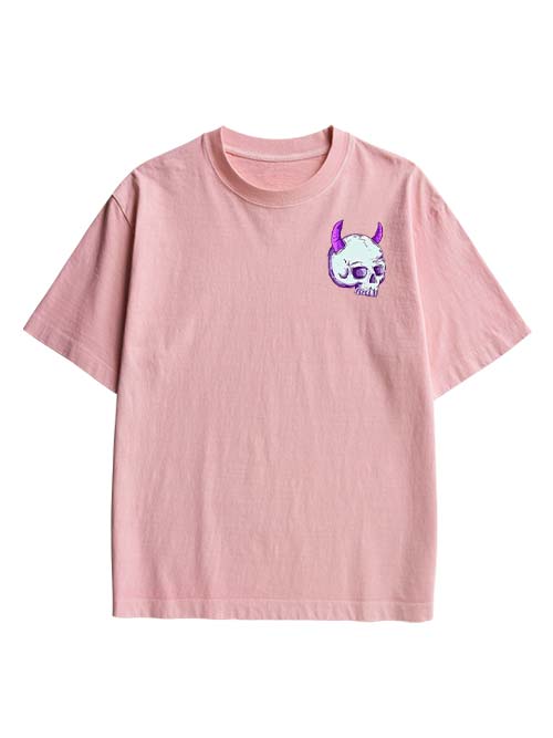 Dark Whimsy Double Sided Print Washed TShirt