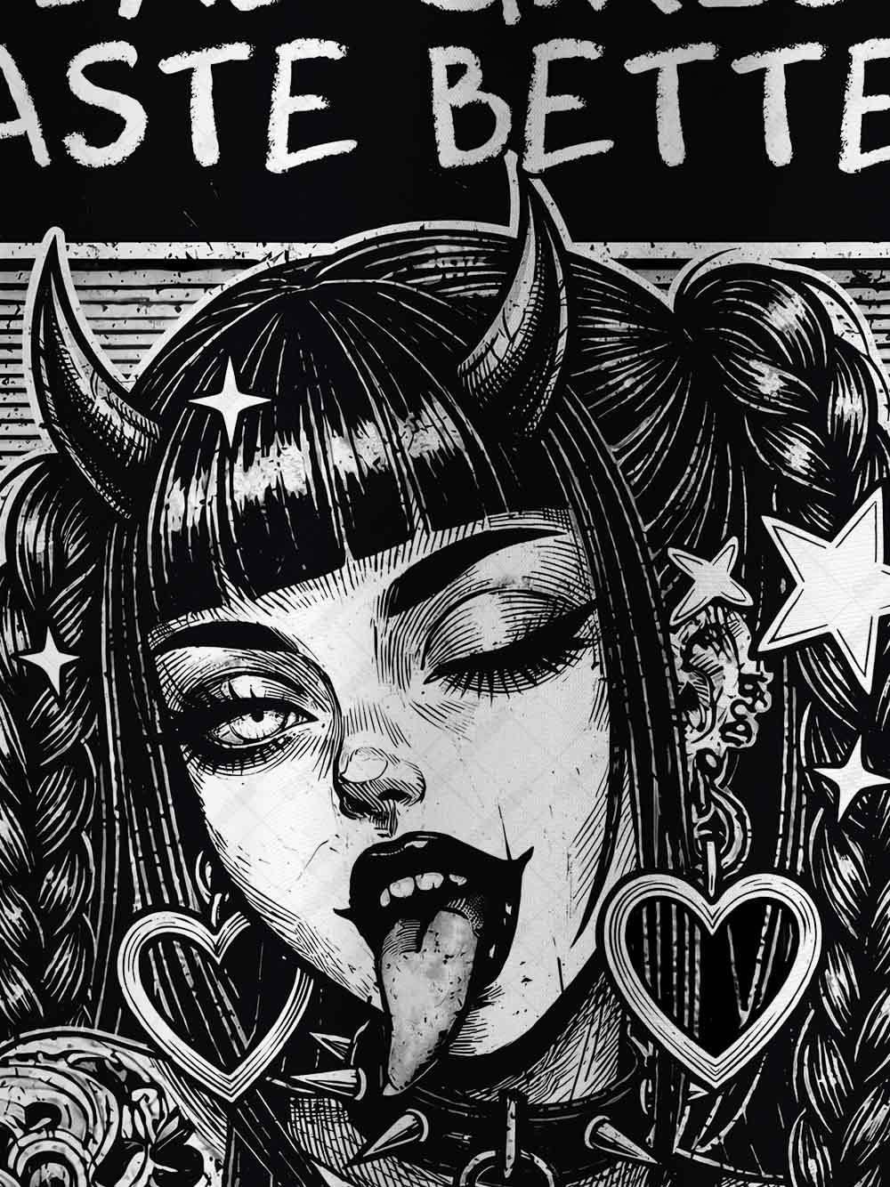 Bad Girls Taste Better Eco Oversized Graphic Tees