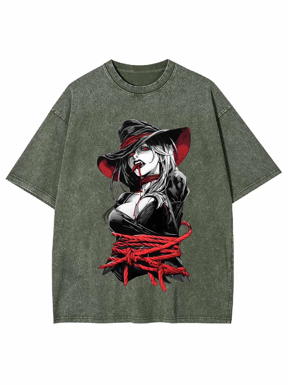 Tie Up Witch Washed Tshirt