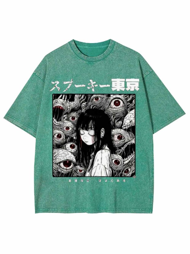 Weird Urban Eyes Washed Tshirt