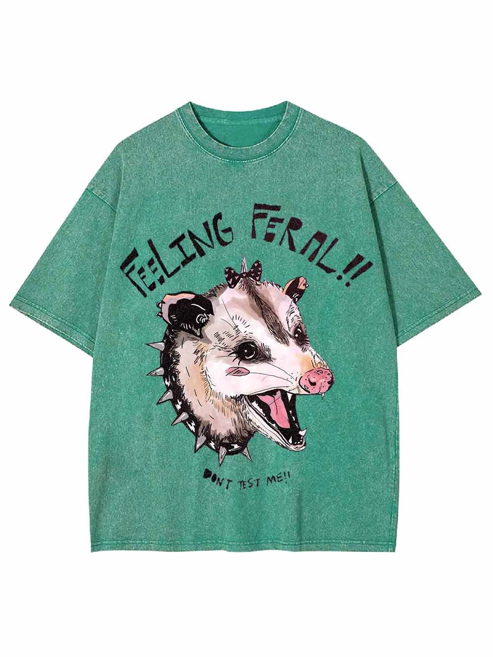 FEELING  FEROCIOUS WASHED TSHIRT