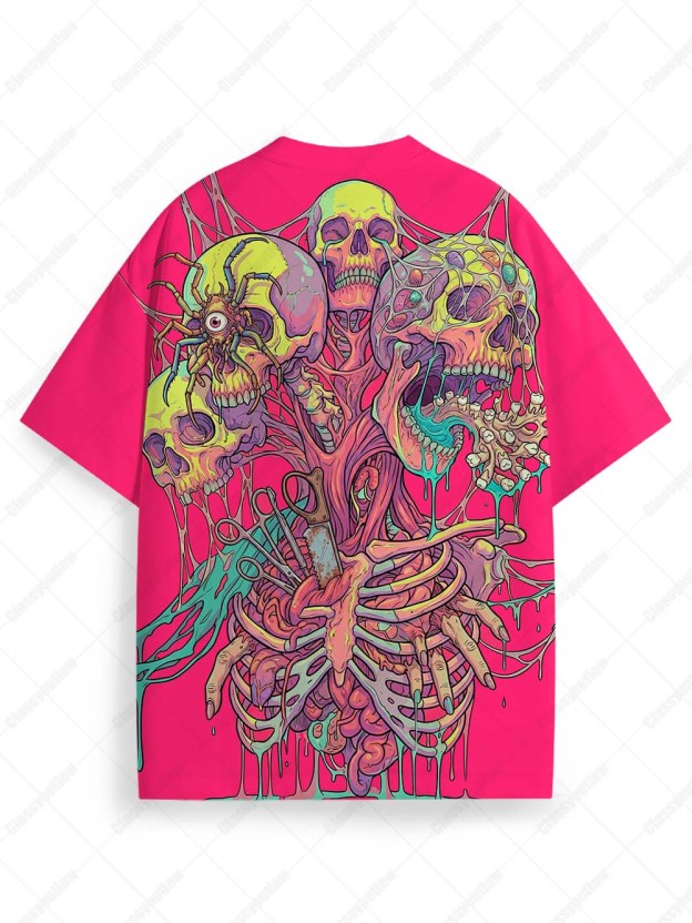 Trippy bones & acid dreams Graphic T-shirt