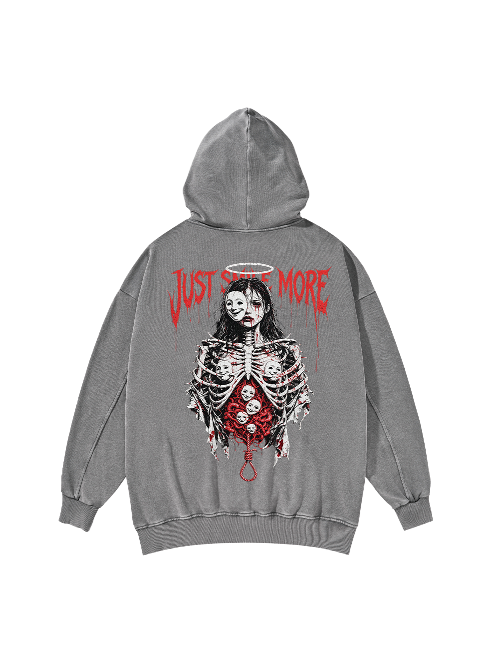 MASKED AGONY WASHED HOODIE