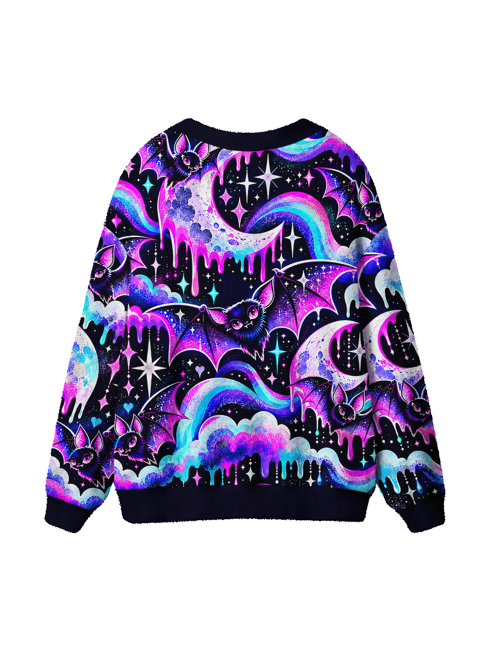 COSMIC BAT DRIP UGLY CARDIGAN SWEATERS