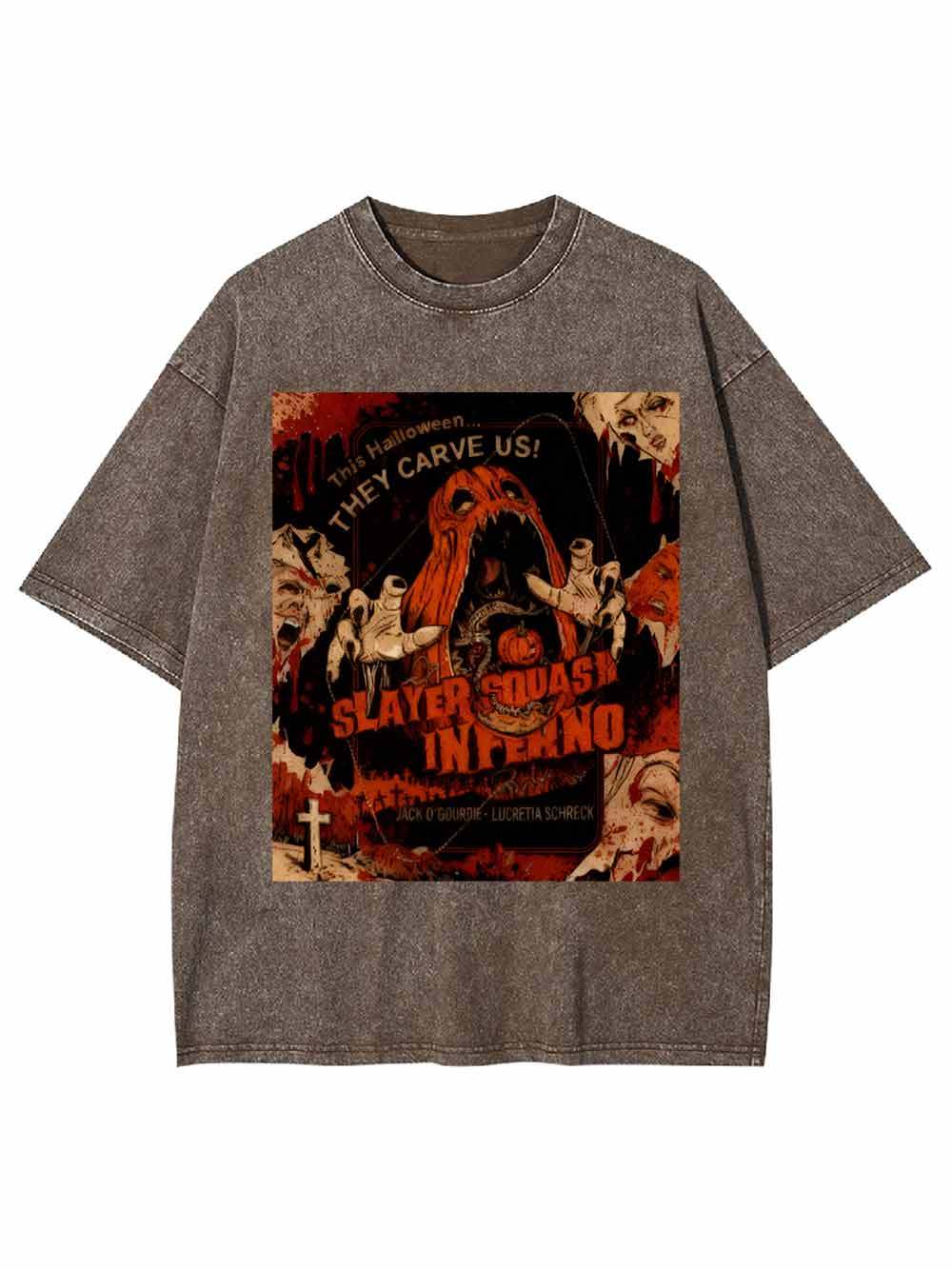Slayer Squash Inferno Washed Tshirt