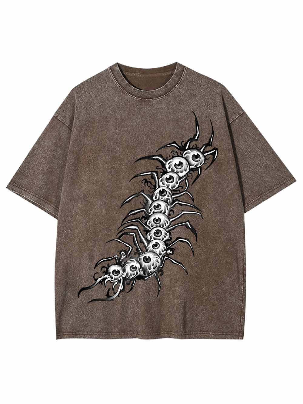 EYEBALL CENTIPEDE WASHED TSHIRT