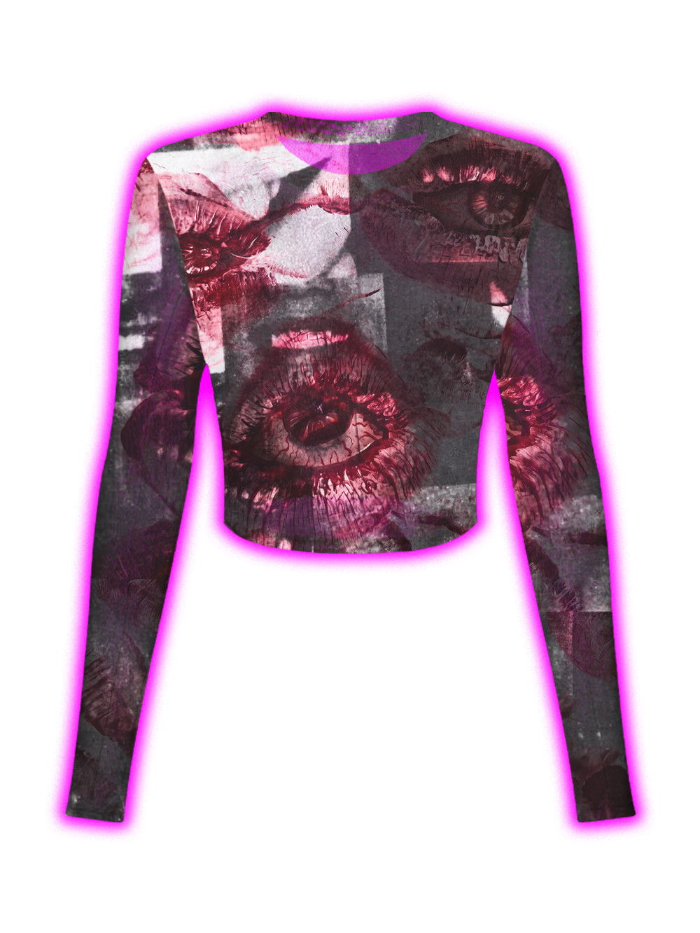 BLOODY EYES MESH TOP