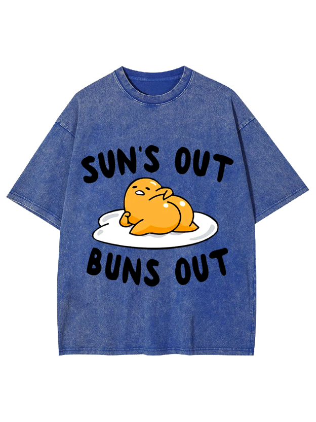 Sun's Out   Buns Out   Washed Tshirt