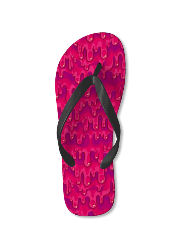 PINK MELT FLIP FLOPS