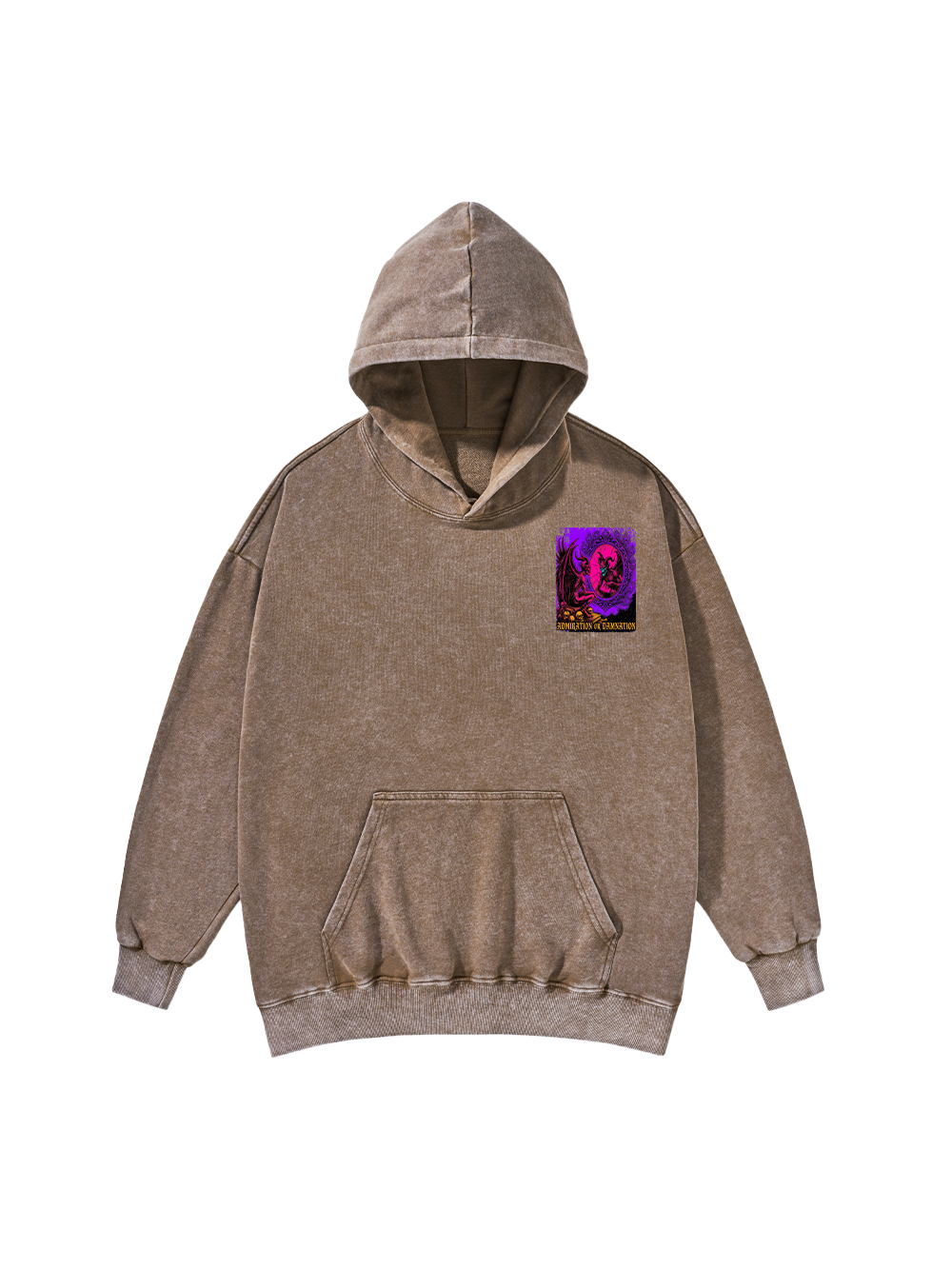 DAMNATION DEMON WASHED HOODIE