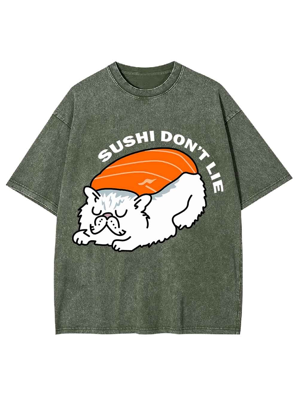 SUSHI DON IT LIE WASHED TSHIRT