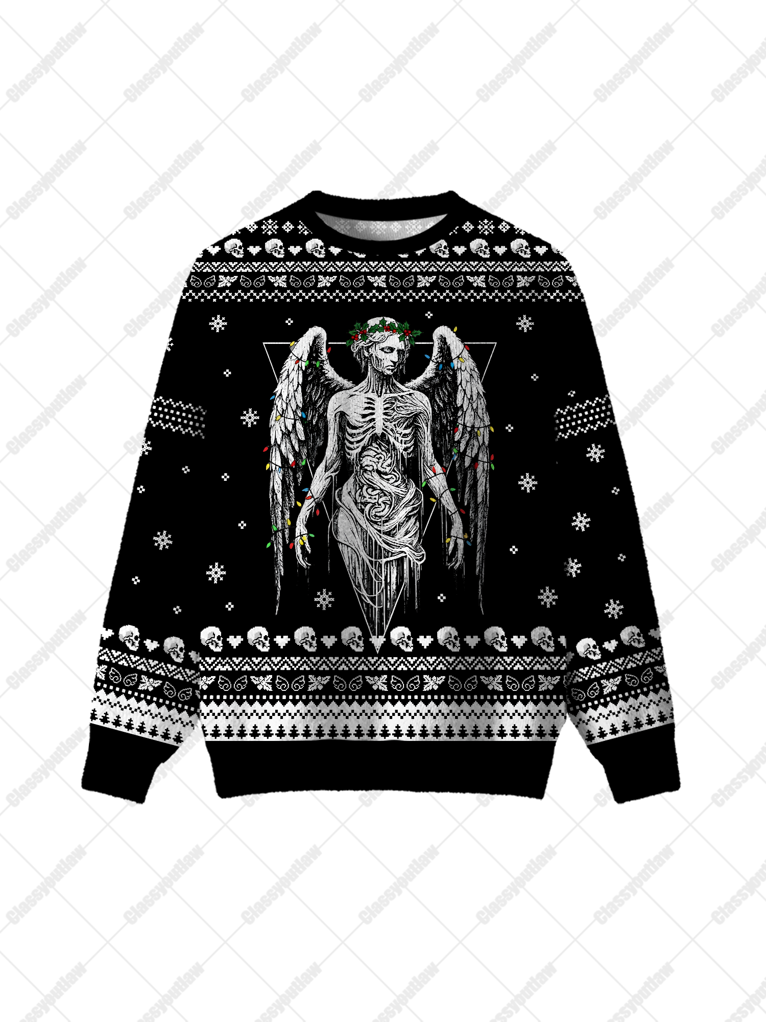 Weeping Angel UGLY CHRISTMAS SWEATSHIRT