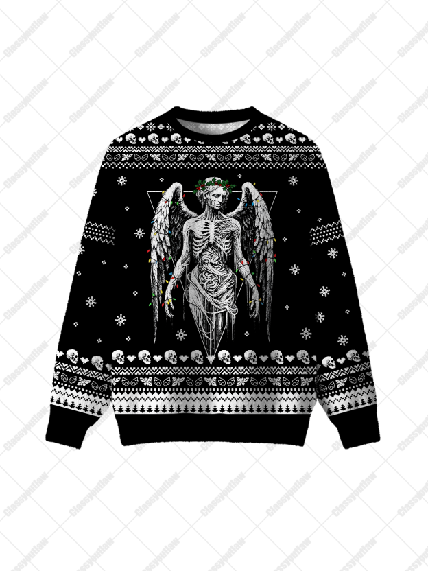 Weeping Angel UGLY CHRISTMAS SWEATSHIRT