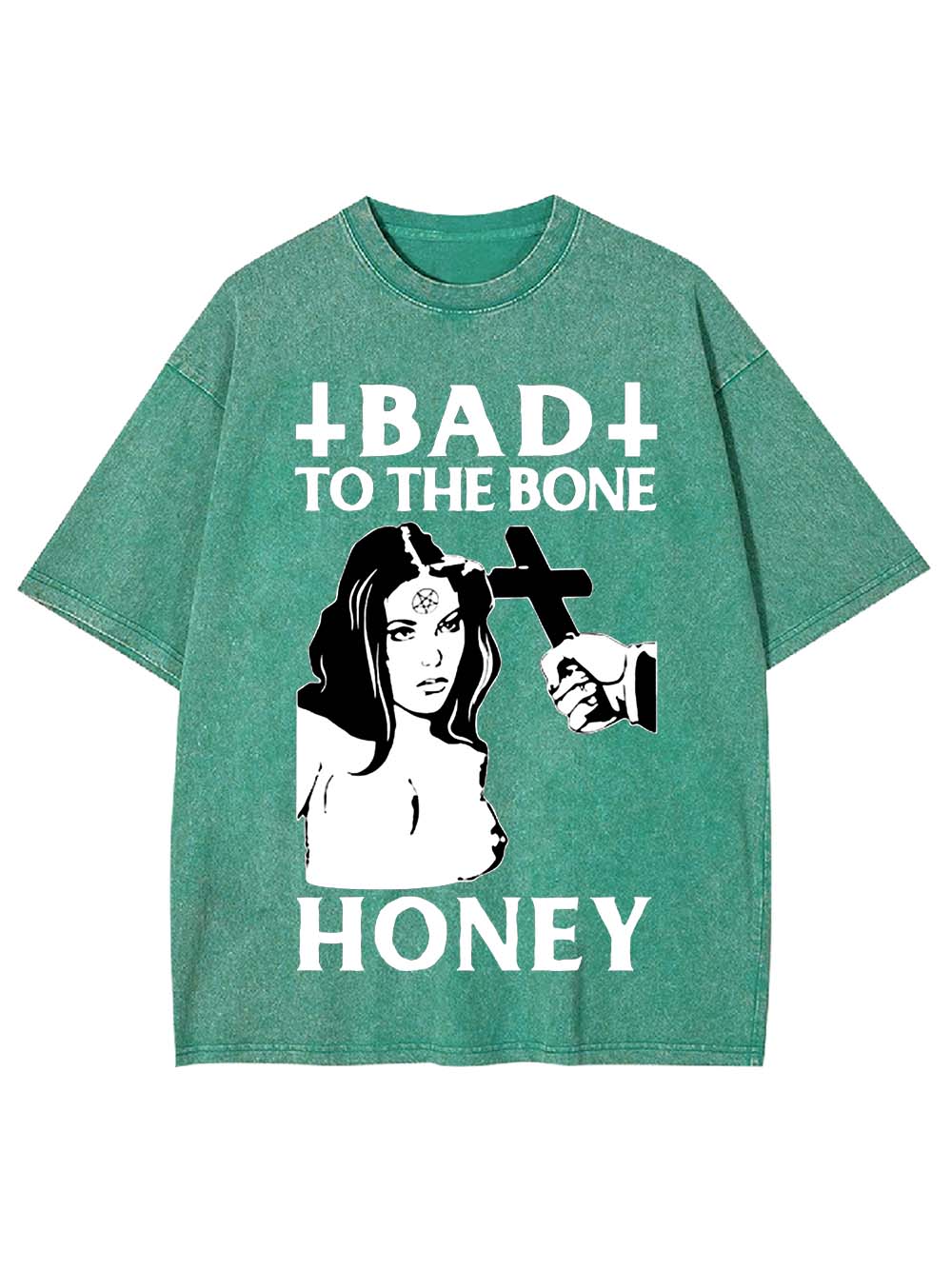 Bad To The Bone Honey Washed Tshirt