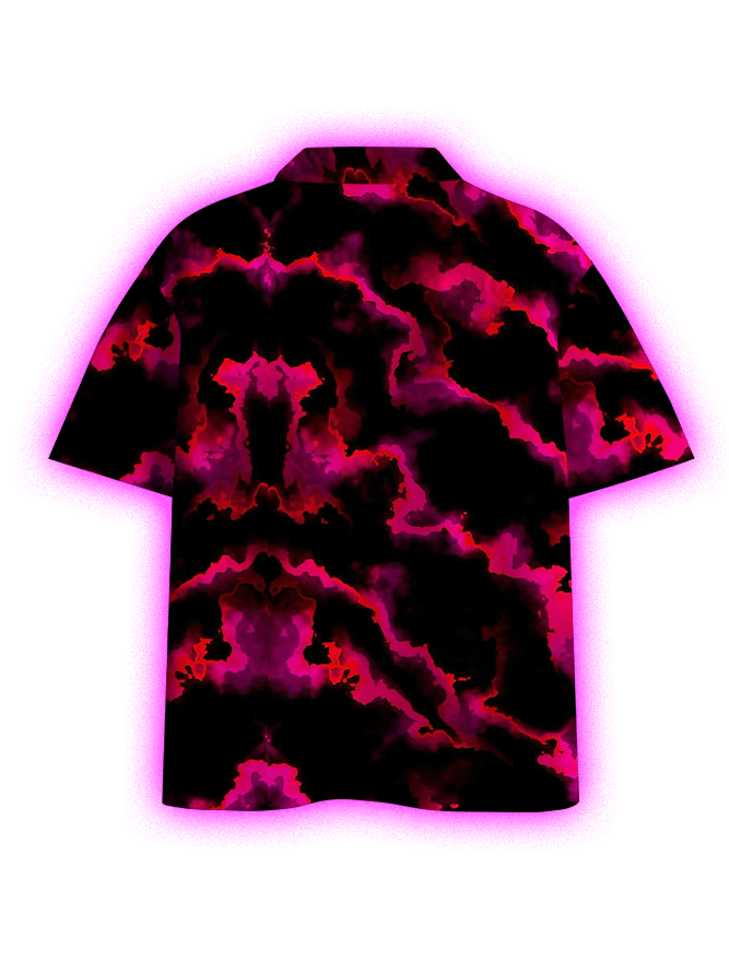 MYSTIC NEBULA BUTTON UP POCKET SHIRT