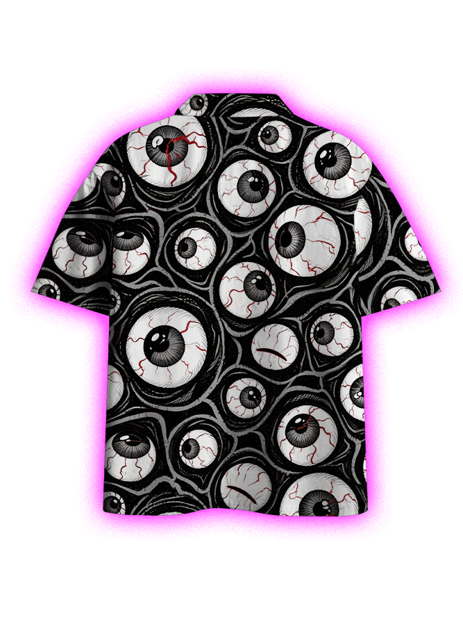 EYES IN SHADOWS BUTTON UP POCKET SHIRT