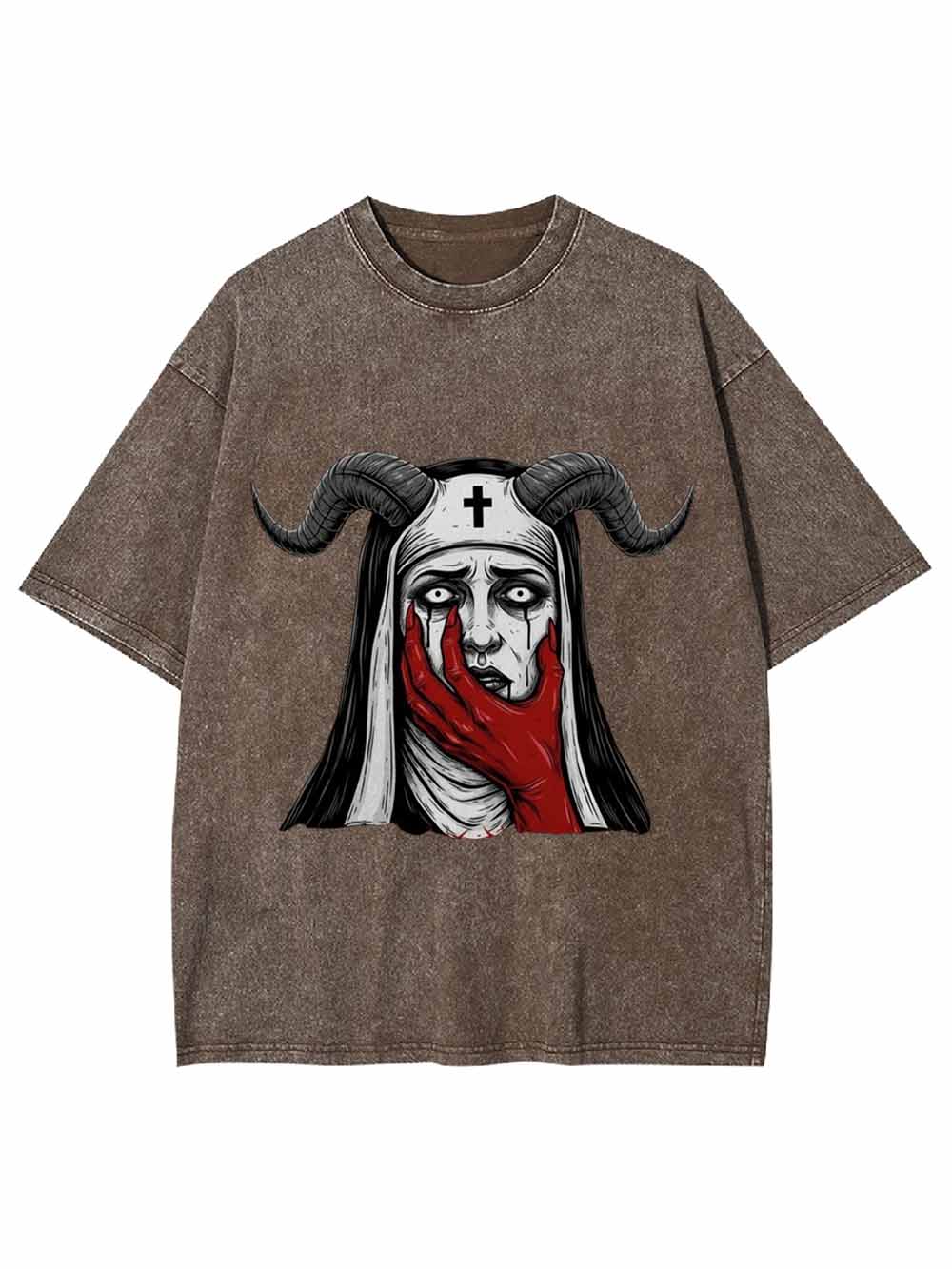 Demon Nun Washed Tshirt