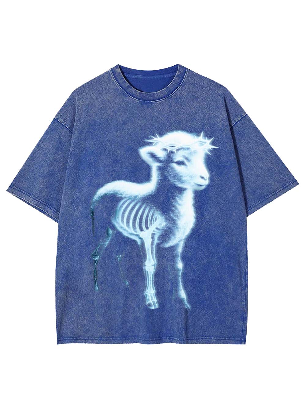 Fluorescent Lamb Washed Tshirt