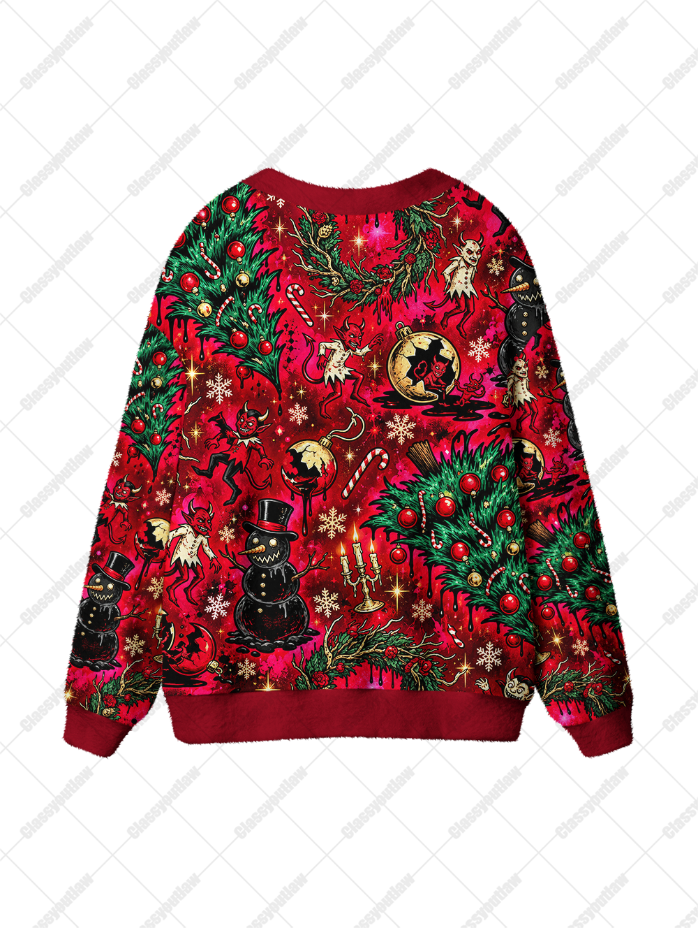 DARK CHRISTMAS UGLY CARDIGAN SWEATERS