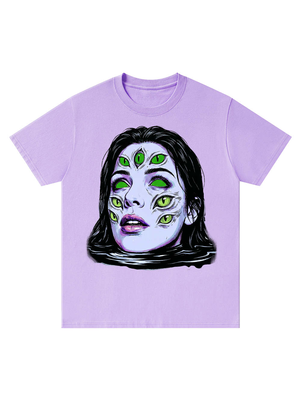 NEON GREEN EYE PSYCHEDELI CLASSIC T-SHIRT