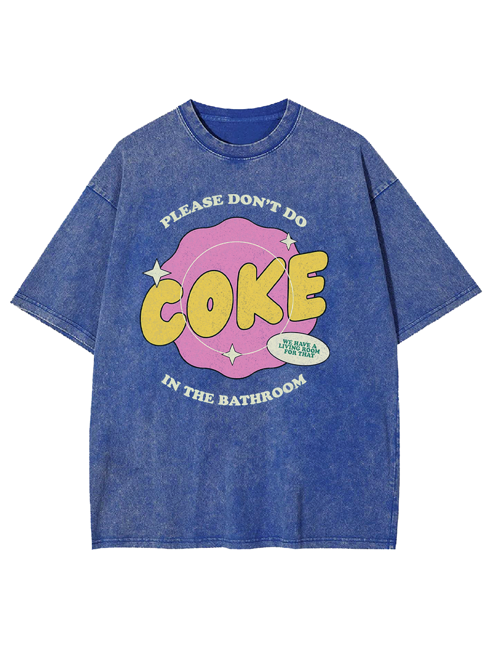 COKE IN THE BATHROOM WASHED TSHIRT