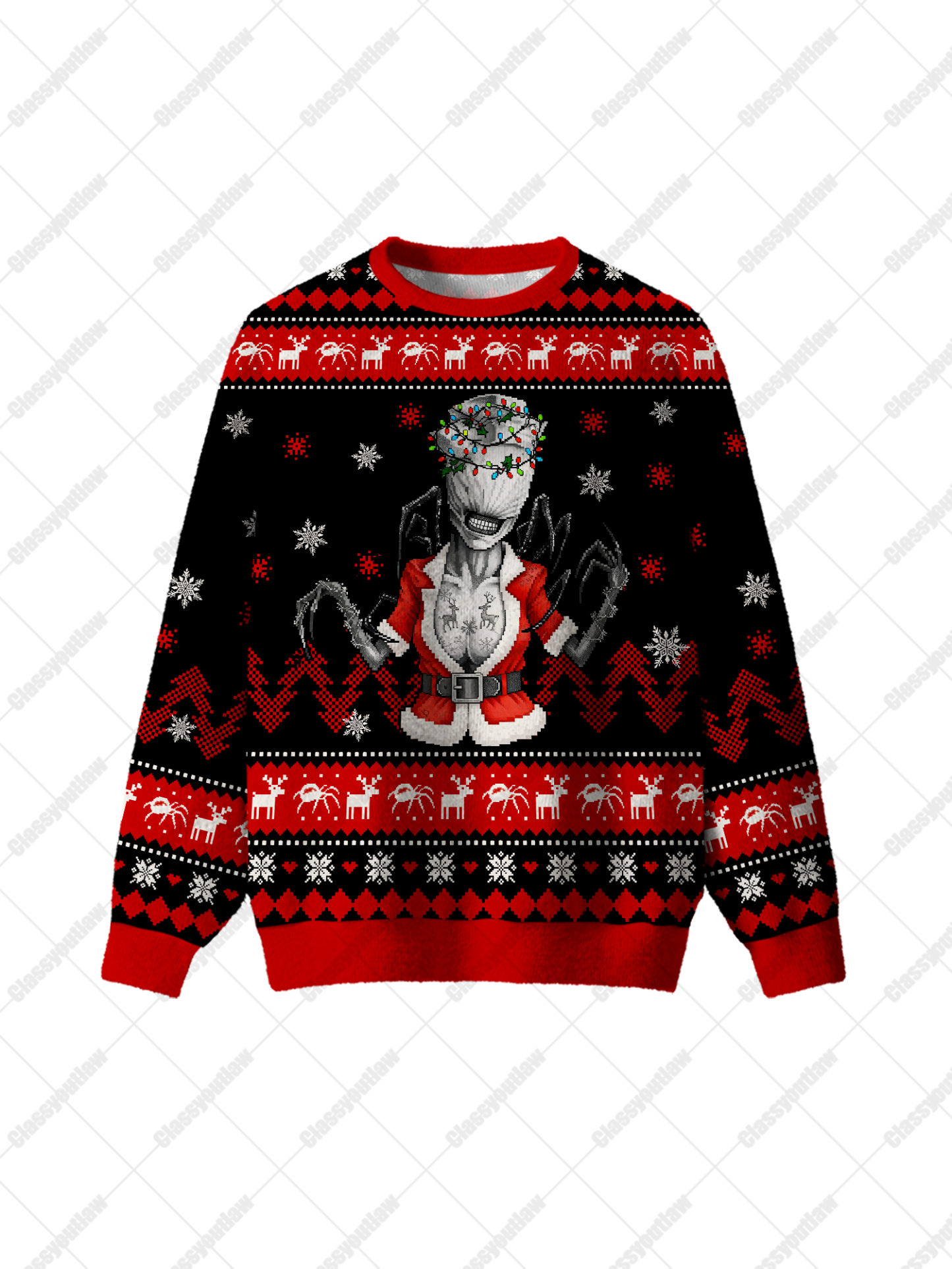 Tentacle Monster UGLY CHRISTMAS SWEATSHIRT-ClassyOutlaw Sale