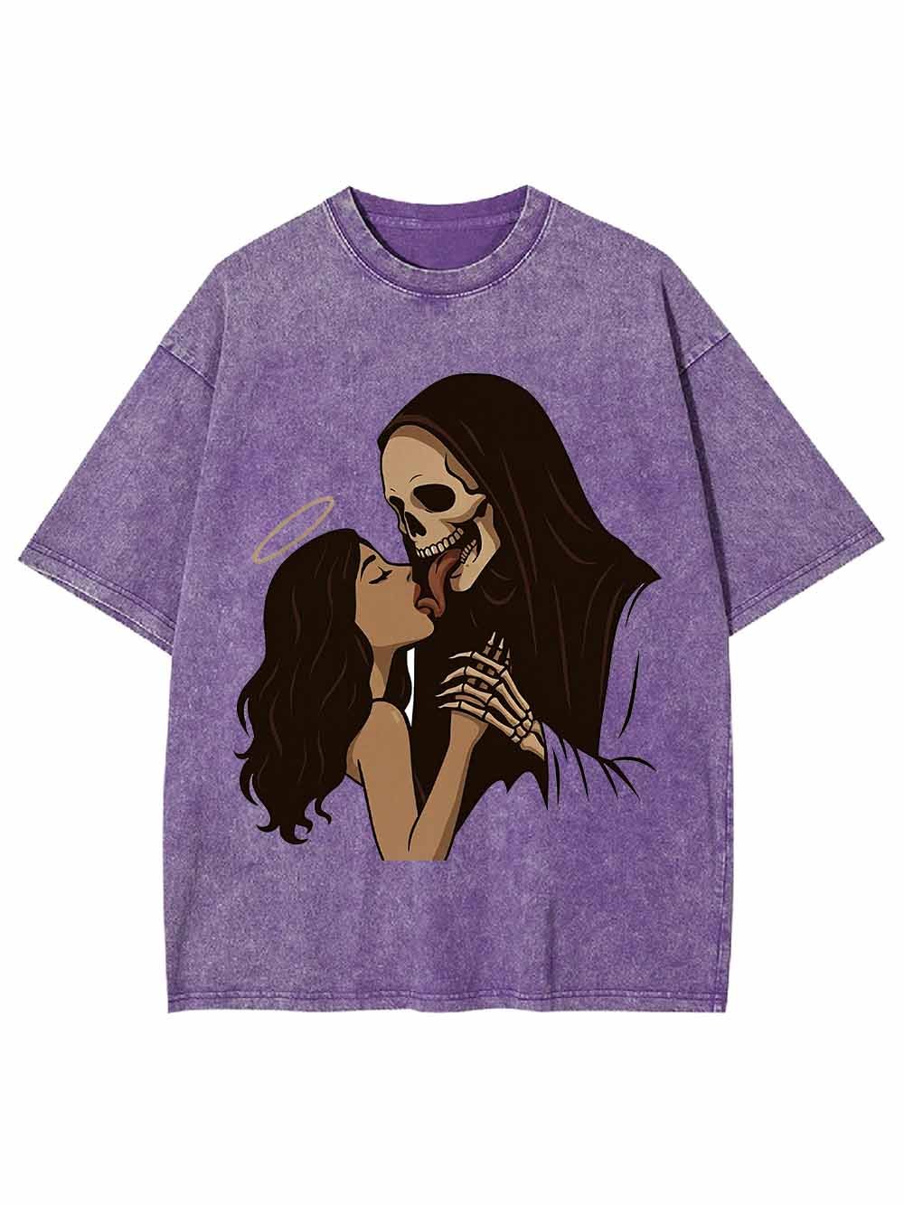 Angels And Skulls Washed Tshirt