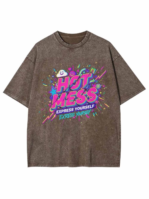 Hot Mess Washed Tshirt