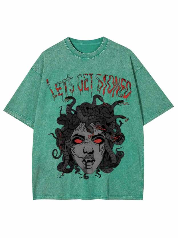 Lets Get Stoned Washed Tshirt