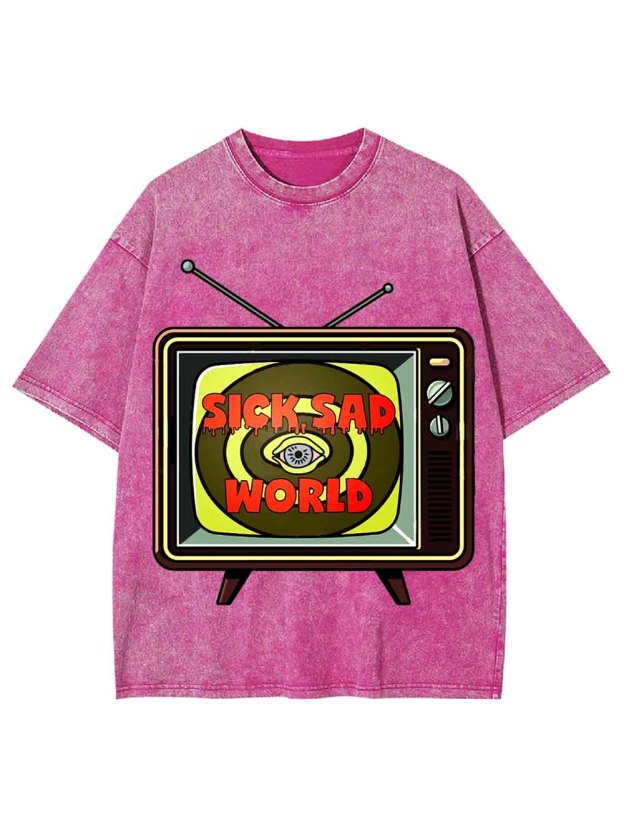 Sick Sad World Washed Tshirt