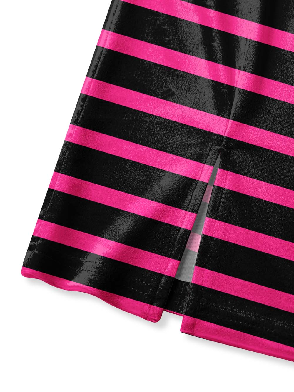 PINK STRIPE GLAM QIPAO MINI DRESS