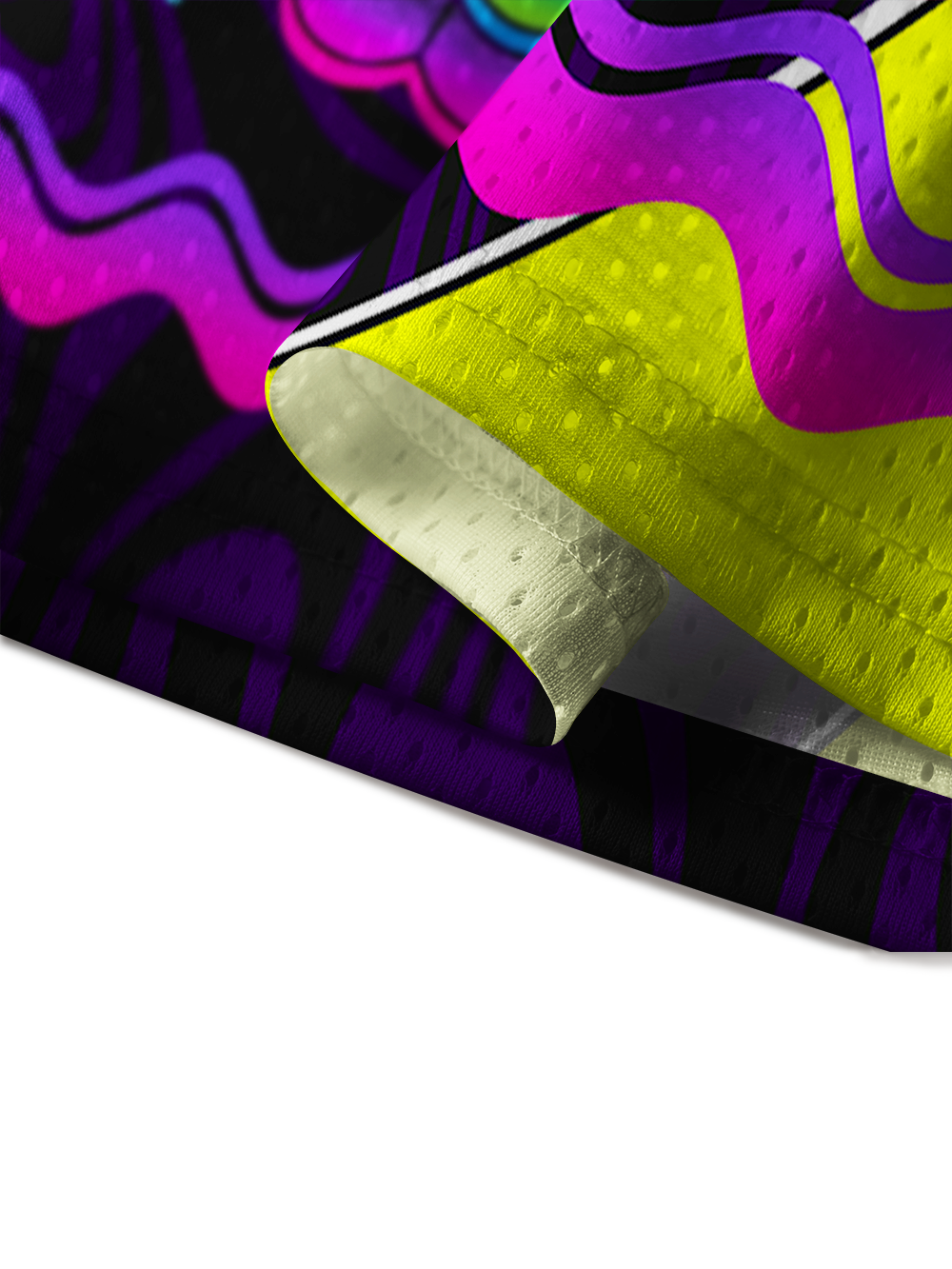 PSYCHEDELIC MULTI-EYE RABBIT MESH JERSEY
