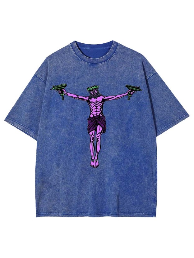 Tommy Gun Jesus Washed Tshirt