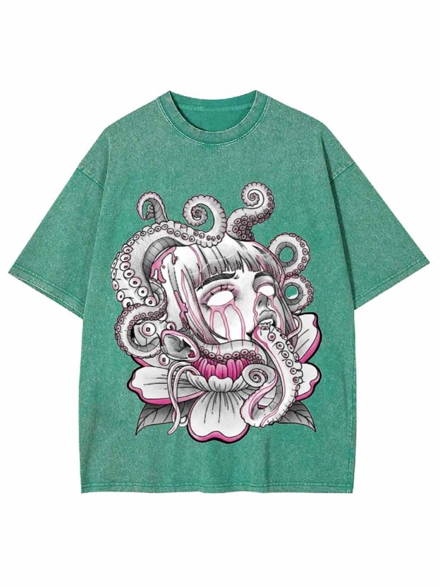 Tentacle Flower Dream Washed Tshirt