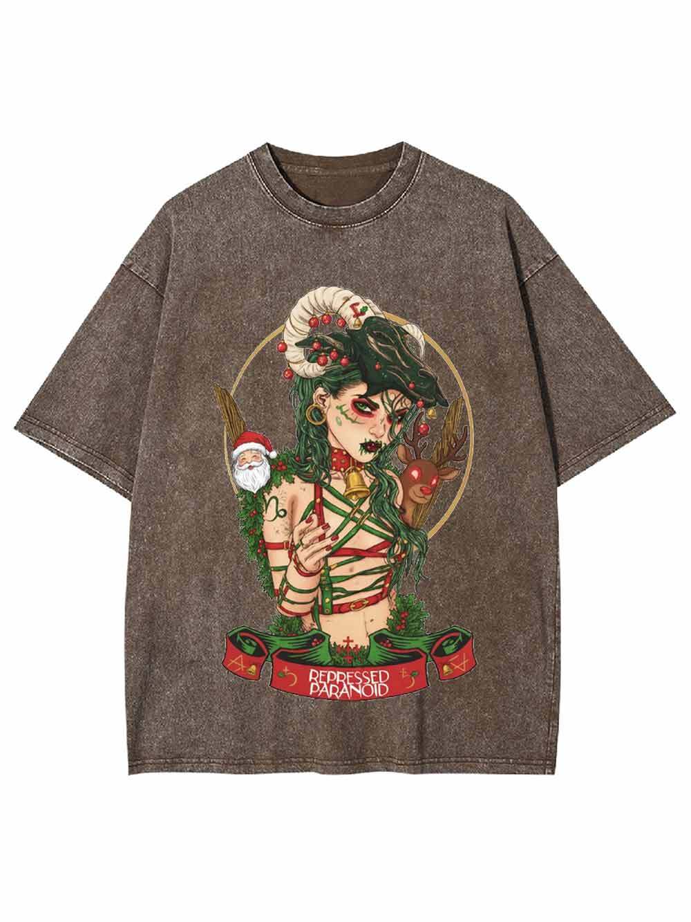 Christmas Witch Washed Tshirt