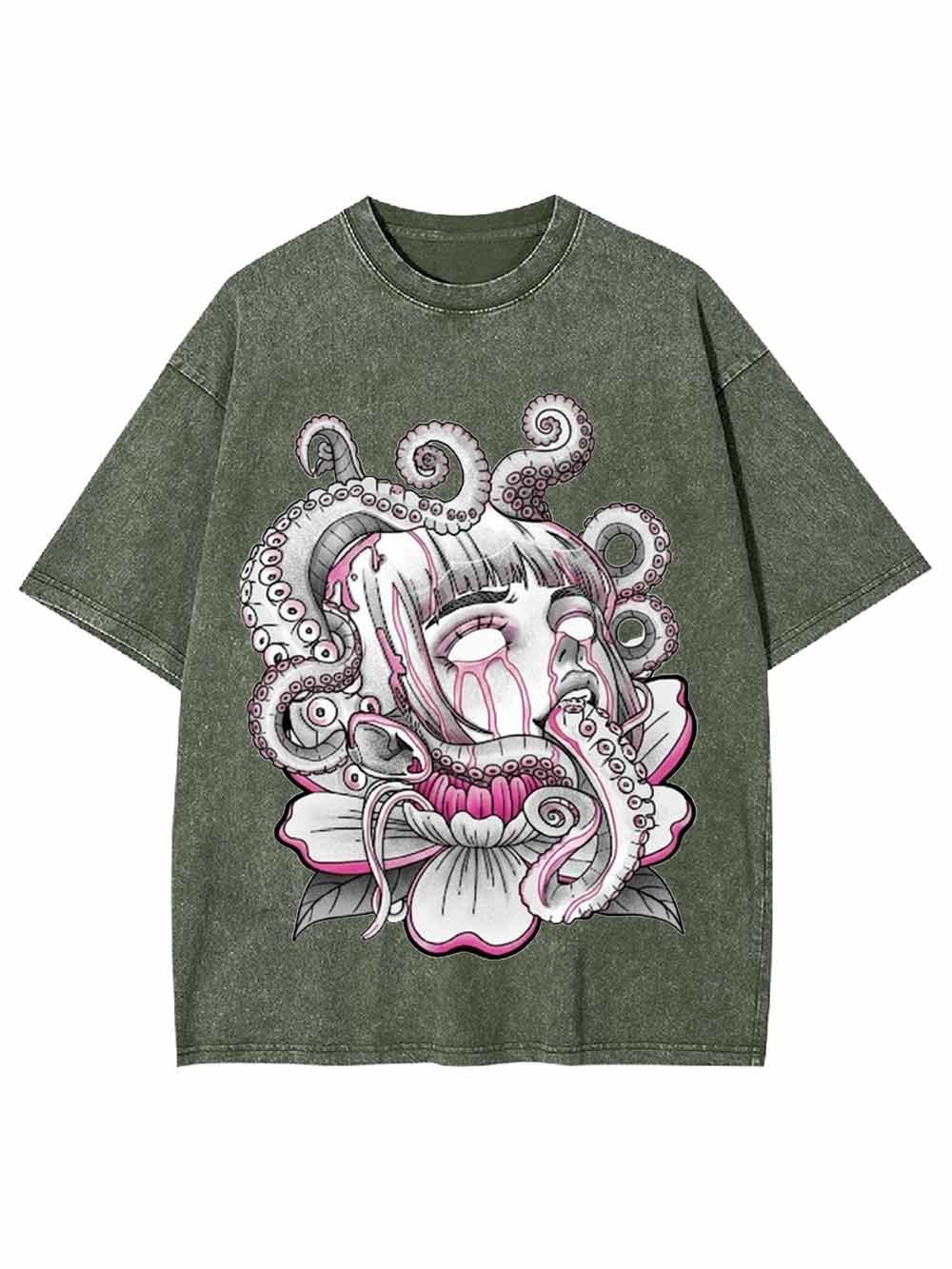 Tentacle Flower Dream Washed Tshirt
