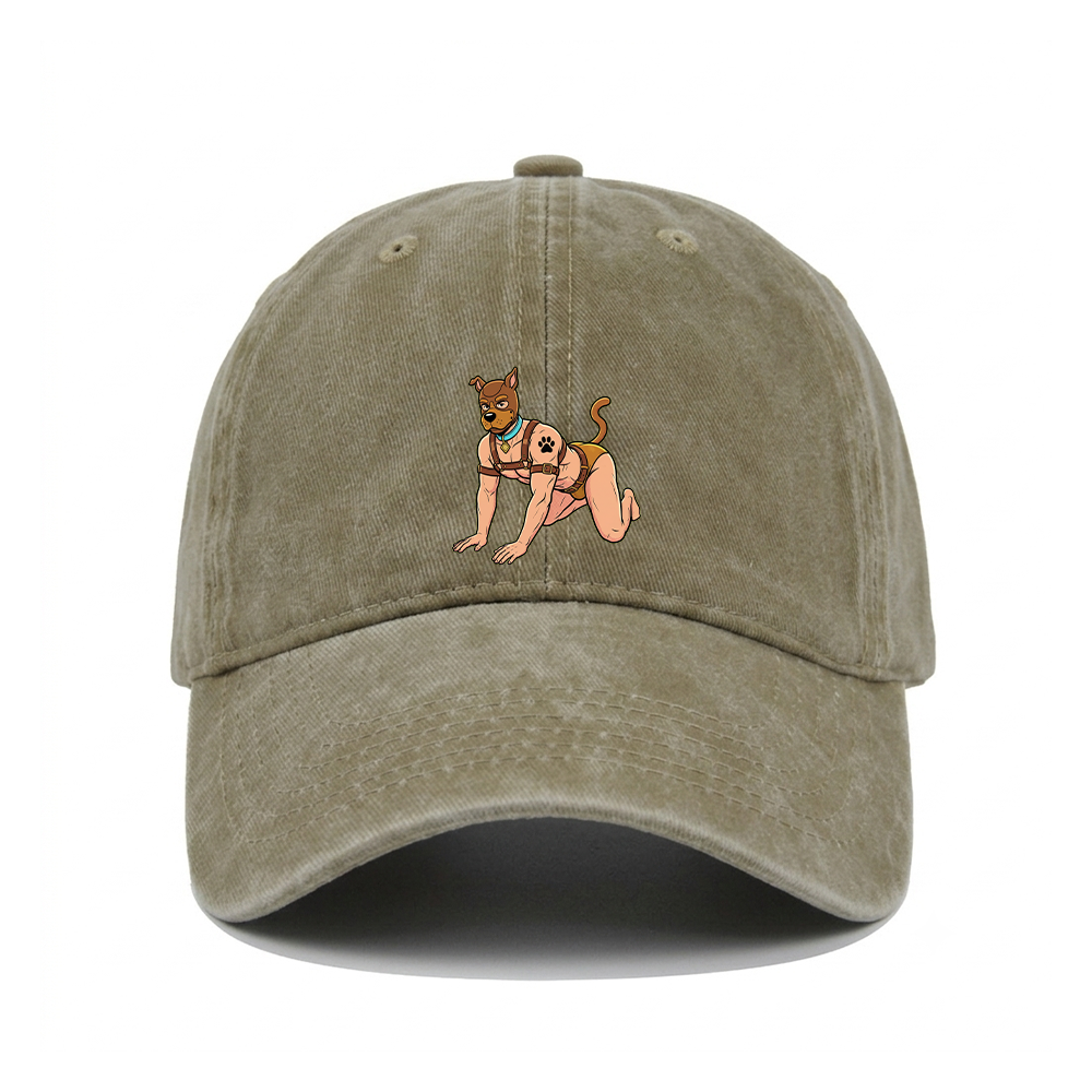 HUMAN PUP PLAY WASHED VINTAGE BASEBALL CAP
