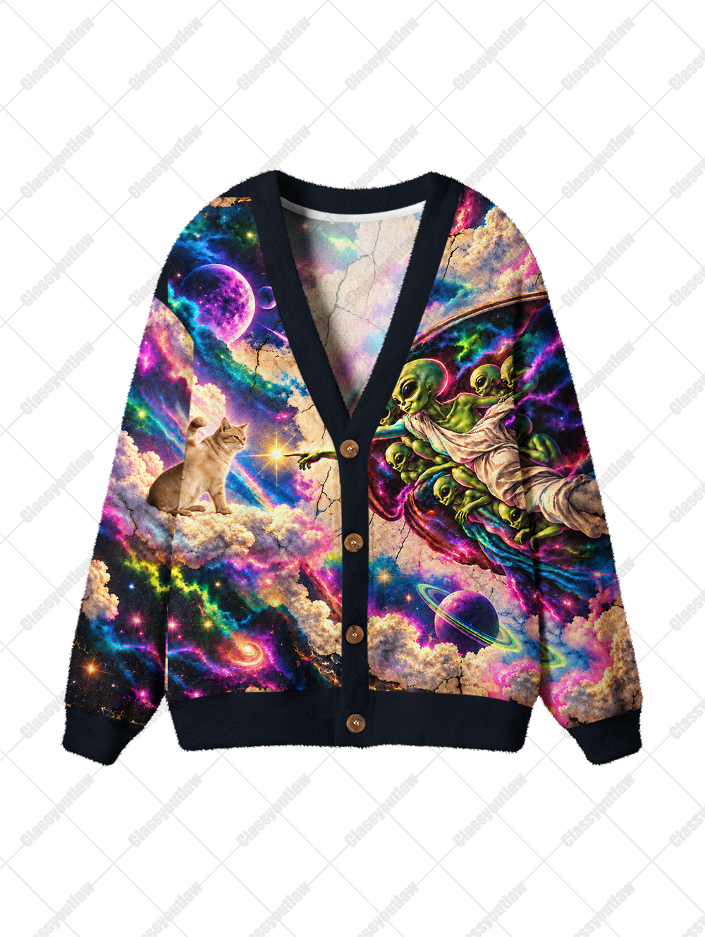 SPACE CREATION UGLY CARDIGAN SWEATERS