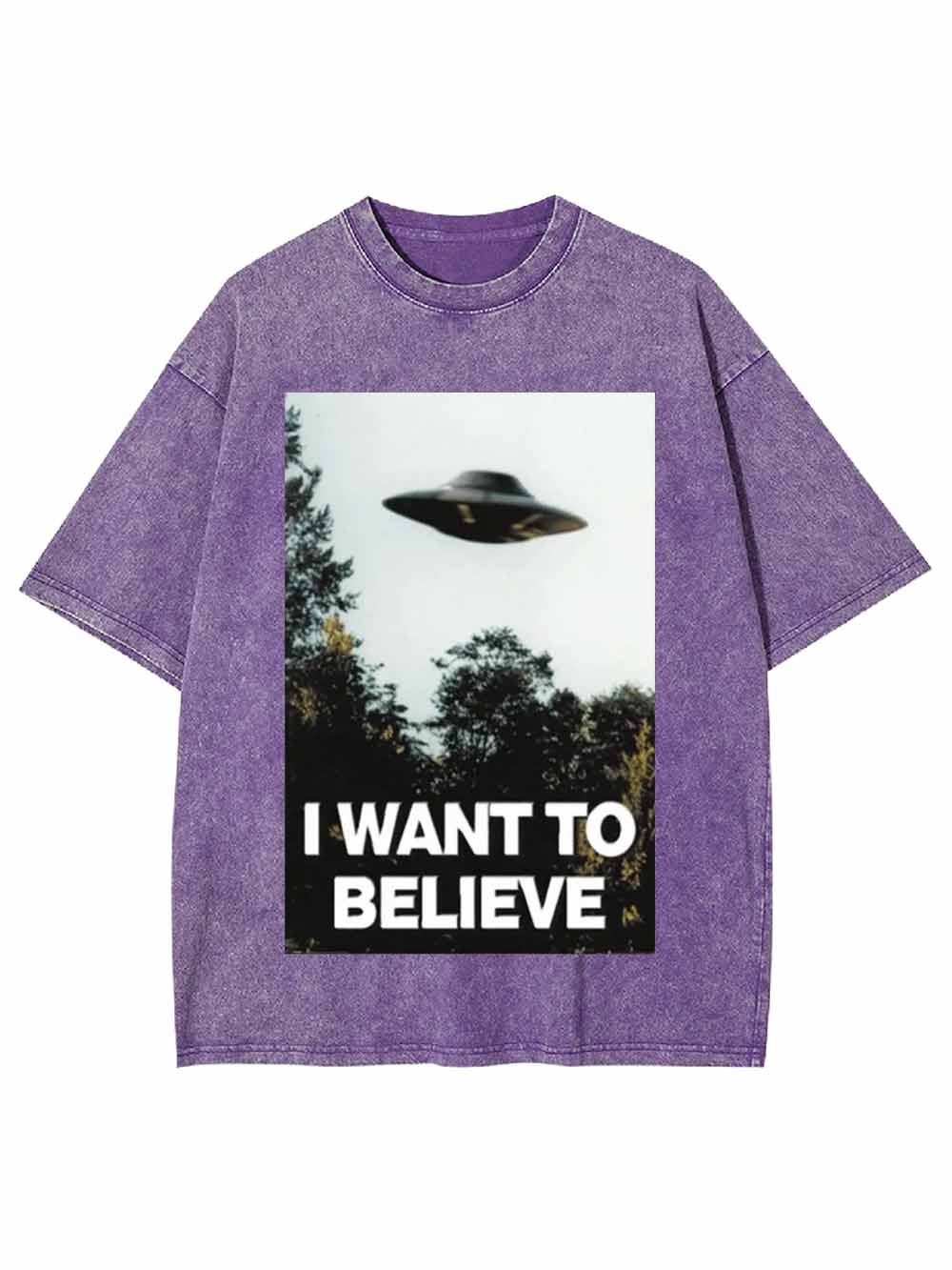 I WANT TO BELIEVE WASHED TSHIRT