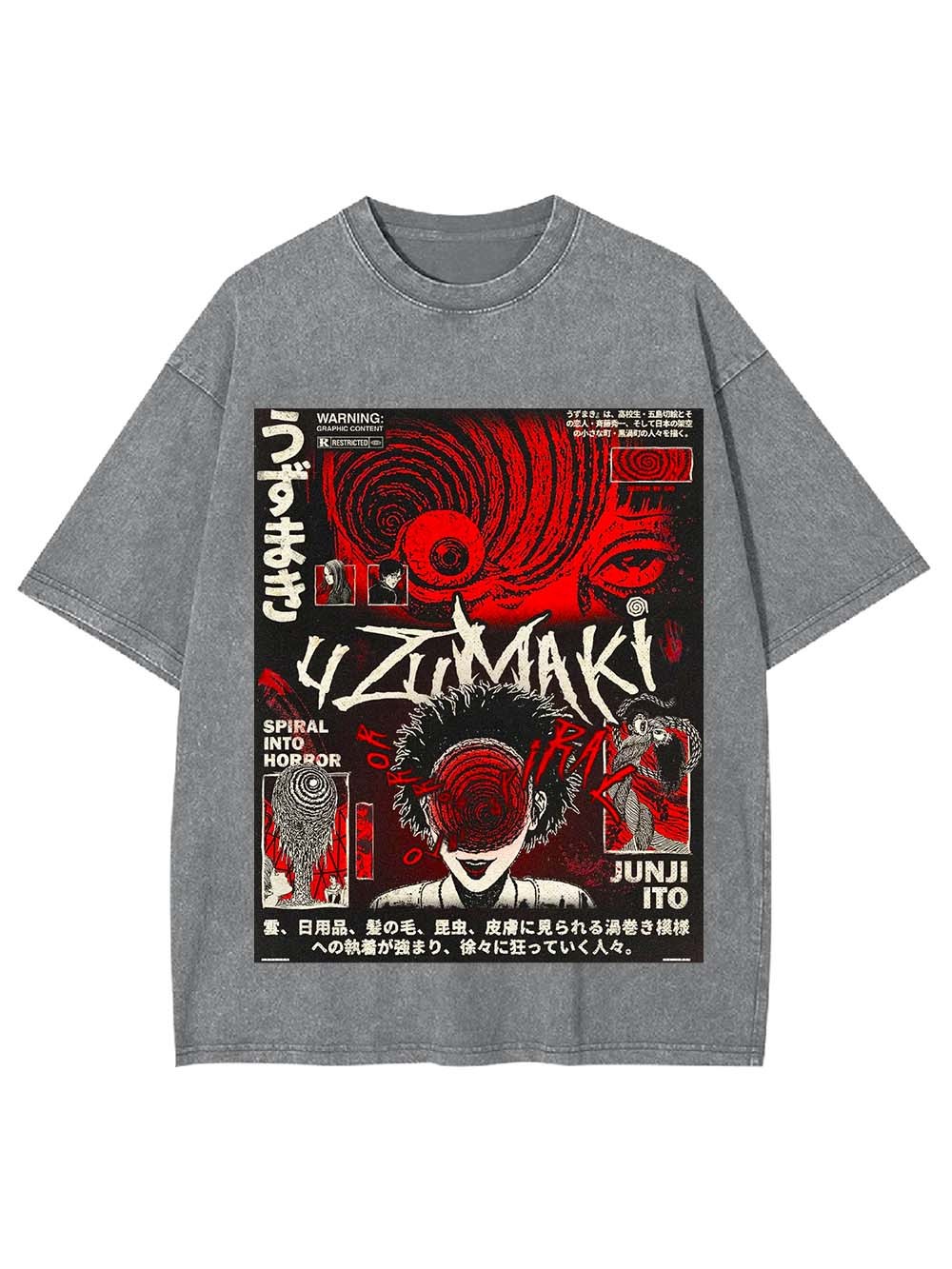 Spiral into Madness Washed Tshirt