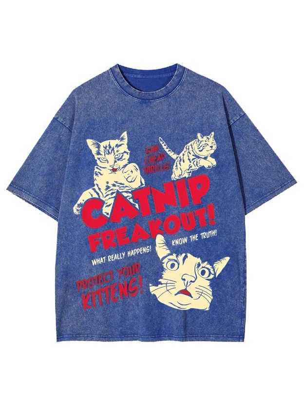 Catnip Freakout! Washed Tshirt