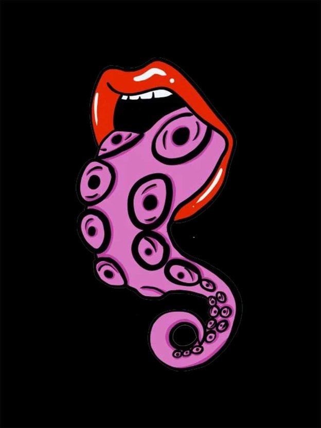 Octopus Tongue Washed Tshirt