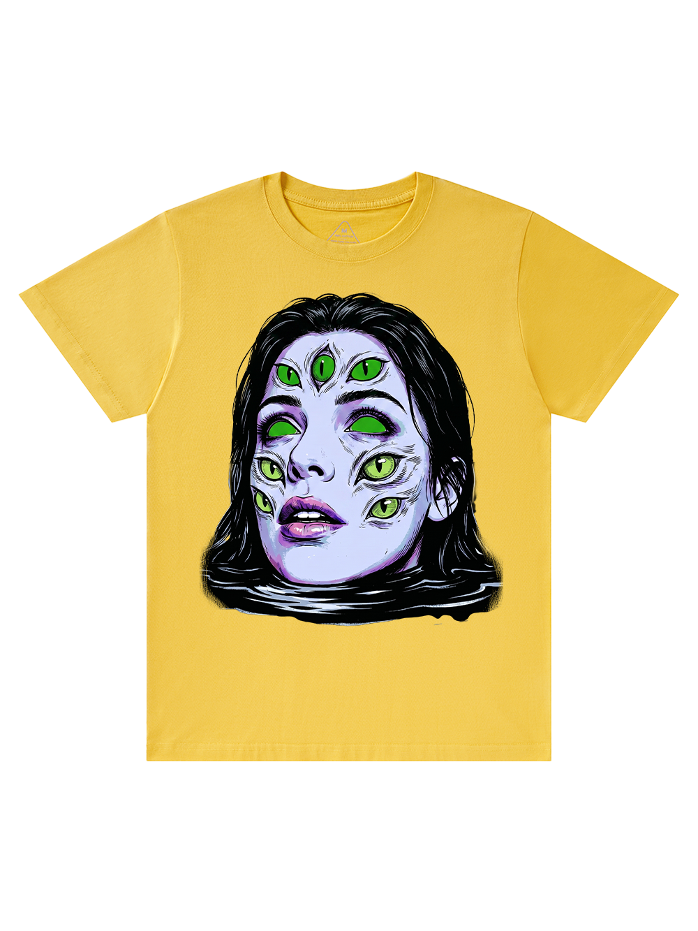 NEON GREEN EYE PSYCHEDELI CLASSIC T-SHIRT