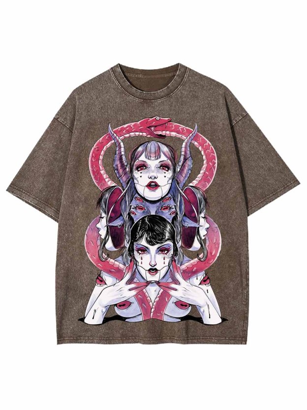 Serpent Siren Washed Tshirt