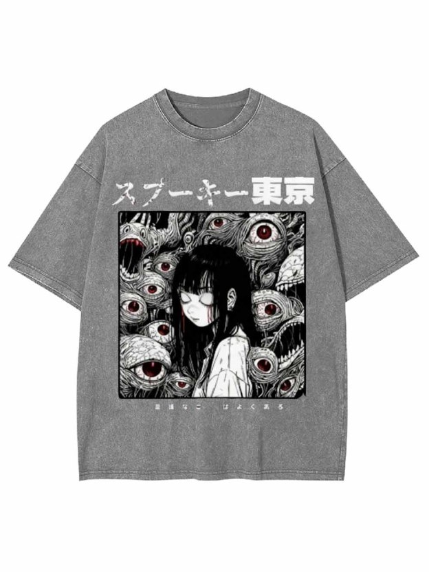 Weird Urban Eyes Washed Tshirt